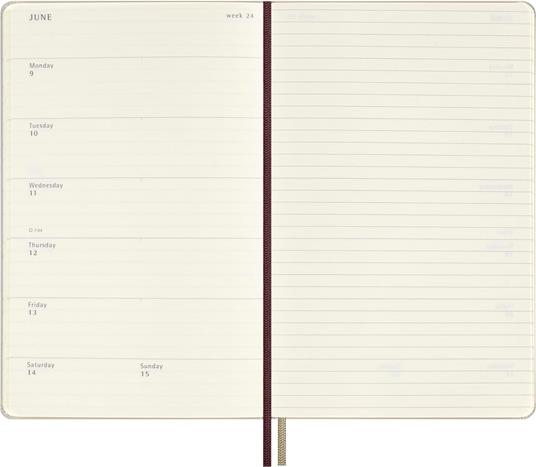 Agenda settimanale Moleskine, 12 mesi con spazio per note, Large, Copertina rigida, Wingardium Leviosa - 5