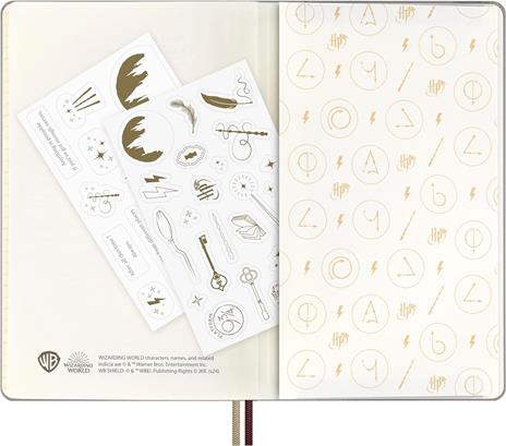 Agenda settimanale Moleskine, 12 mesi con spazio per note, Large, Copertina rigida, Wingardium Leviosa - 6