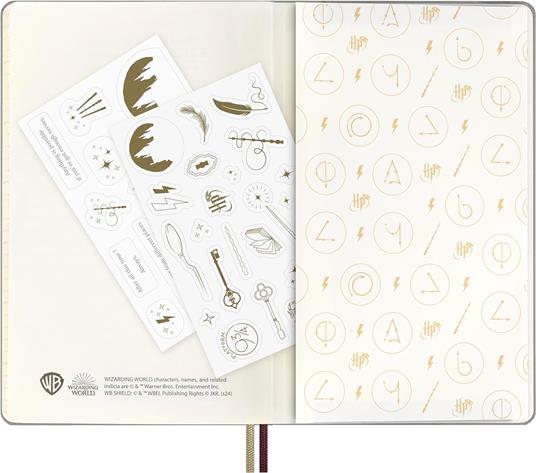 Agenda settimanale Moleskine, 12 mesi con spazio per note, Large, Copertina rigida, Wingardium Leviosa - 6