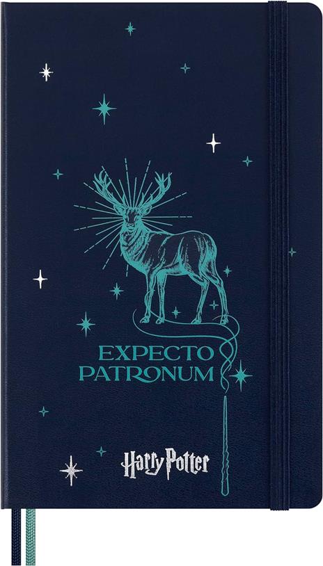 Taccuino Moleskine large a righe, Copertina rigida, Expecto Patronum - 2