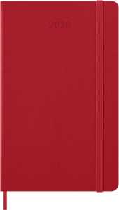 Cartoleria Agenda giornaliera Moleskine 2026, 12 mesi, Large, Copertina rigida, Rosso scarlatto - Large 13x21 Moleskine