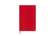 Agenda giornaliera Moleskine 2026, 12 mesi, Large, Copertina morbida, Rosso scarlatto - Large 13x21