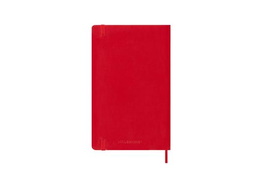 Agenda giornaliera Moleskine 2026, 12 mesi, Large, Copertina morbida, Rosso scarlatto - Large 13x21 - 6