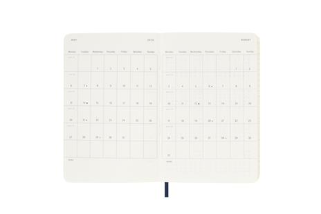 Agenda settimanale Moleskine 2026, con spazio per note 12 mesi, Pocket, Copertina morbida, Blu zaffiro - Pocket 9x14  - 4