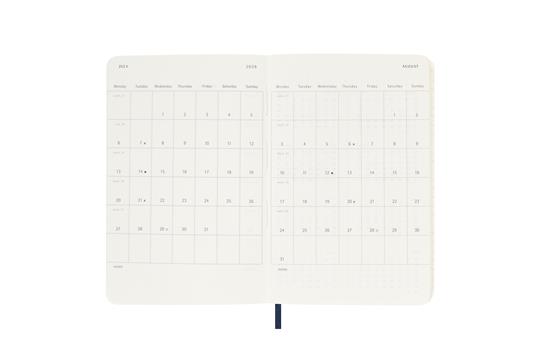 Agenda settimanale Moleskine 2026, con spazio per note 12 mesi, Pocket, Copertina morbida, Blu zaffiro - Pocket 9x14  - 4