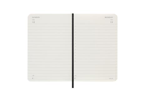 Agenda giornaliera Moleskine 2025-26, 12 mesi, Pocket, Copertina morbida, Nero - Pocket 9x14 - 3