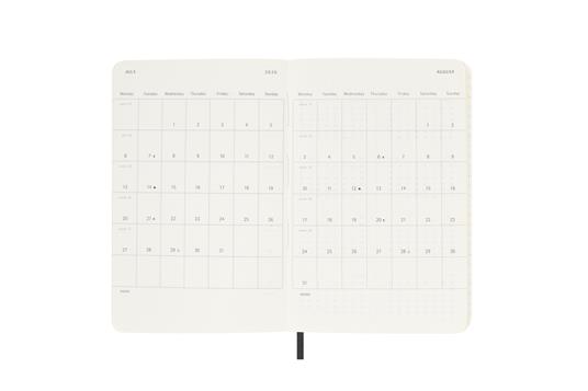 Agenda giornaliera Moleskine 2025-26, 12 mesi, Pocket, Copertina morbida, Nero - Pocket 9x14 - 4