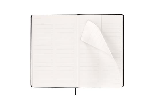 Agenda settimanale Moleskine 2026, verticale PRO 12 mesi, Large, Copertina rigida, Nero - Large 13x21 - 6