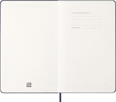 Agenda settimanale Moleskine 2026, con spazio per note 12 mesi, Large, Copertina rigida, Blu zaffiro - Large 13x21 - 2