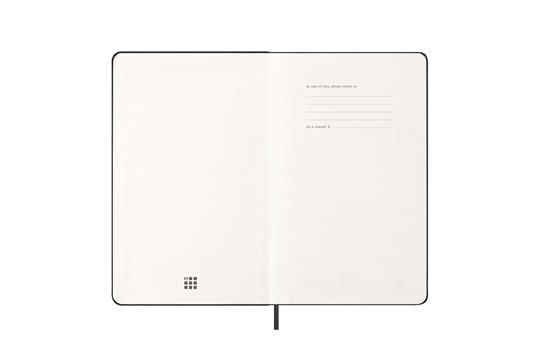 Agenda settimanale Moleskine 2025-26, con spazio per note 12 mesi, Large, Copertina rigida, Nero - Large 13x21 - 2