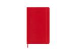 Agenda settimanale Moleskine 2025-26, con spazio per note 12 mesi, Large, Copertina morbida, Rosso scarlatto - Large 13x21