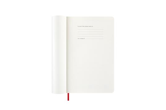 Agenda settimanale Moleskine 2025-26, con spazio per note 12 mesi, Large, Copertina morbida, Rosso scarlatto - Large 13x21 - 2
