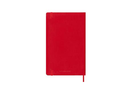Agenda settimanale Moleskine 2025-26, con spazio per note 12 mesi, Large, Copertina morbida, Rosso scarlatto - Large 13x21 - 6