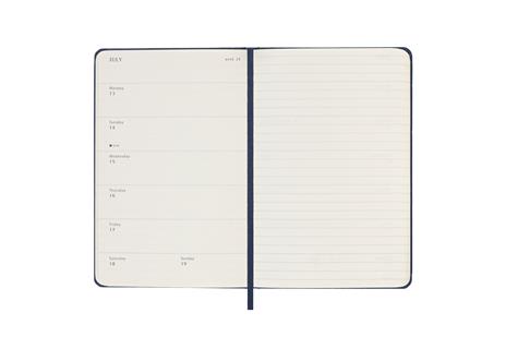 Agenda settimanale Moleskine 2025-26, con spazio per note 12 mesi, Pocket, Copertina rigida, Blu zaffiro - Pocket 9x14 - 3