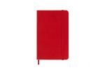 Agenda settimanale Moleskine 2025-26, con spazio per note 12 mesi, Pocket, Copertina rigida, Rosso scarlatto - Pocket 9x14