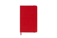 Agenda settimanale Moleskine 2025-26, con spazio per note 12 mesi, Pocket, Copertina rigida, Rosso scarlatto - Pocket 9x14