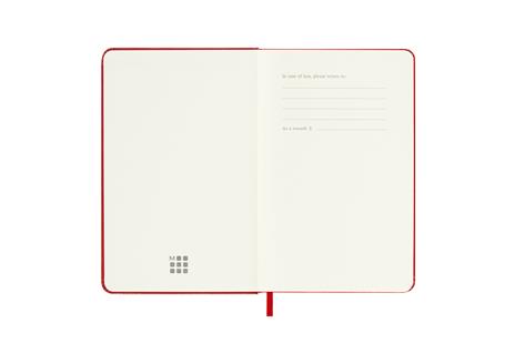 Agenda settimanale Moleskine 2025-26, con spazio per note 12 mesi, Pocket, Copertina rigida, Rosso scarlatto - Pocket 9x14 - 2