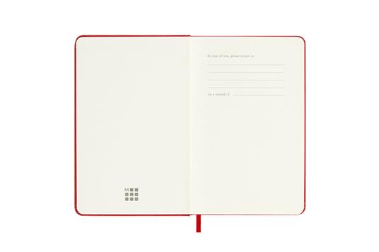 Agenda settimanale Moleskine 2025-26, con spazio per note 12 mesi, Pocket, Copertina rigida, Rosso scarlatto - Pocket 9x14 - 2