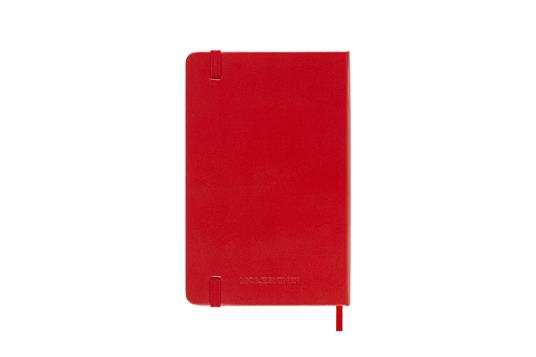 Agenda settimanale Moleskine 2025-26, con spazio per note 12 mesi, Pocket, Copertina rigida, Rosso scarlatto - Pocket 9x14 - 6