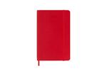 Agenda settimanale Moleskine 2025-26, con spazio per note 12 mesi, Pocket, Copertina morbida, Rosso scarlatto - Pocket 9x14