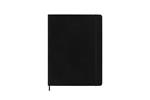 Agenda settimanale Moleskine 2025-26, con spazio per note 12 mesi, XL, Copertina morbida, Nero - XL 19x25