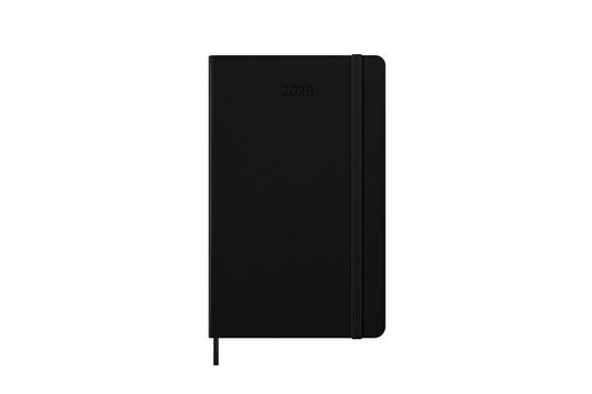 Agenda settimanale Moleskine 2026, orizzontale 12 mesi, Large, Copertina rigida, Nero - Large 13x21