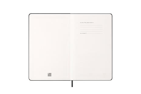 Agenda settimanale Moleskine 2026, orizzontale 12 mesi, Large, Copertina rigida, Nero - Large 13x21 - 2