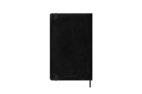 Agenda settimanale Moleskine 2026, orizzontale 12 mesi, Large, Copertina morbida, Nero - Large 13x21  - 6