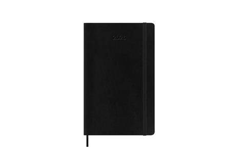 Agenda mensile Moleskine 2025-26, 12 mesi, Large, Copertina morbida, Nero - Large 13x21