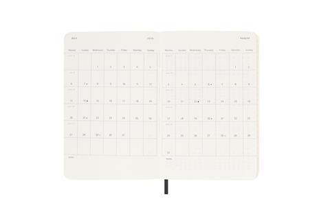 Agenda mensile Moleskine 2026, 12 mesi, Pocket, Copertina morbida, Nero - Pocket 9x14 - 4