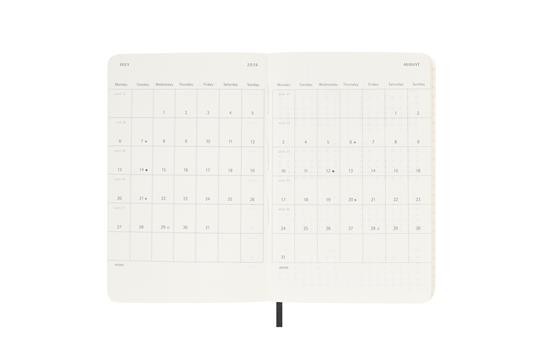 Agenda mensile Moleskine 2026, 12 mesi, Pocket, Copertina morbida, Nero - Pocket 9x14 - 4