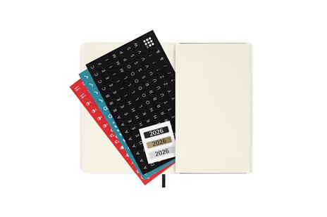 Agenda mensile Moleskine 2026, 12 mesi, Pocket, Copertina morbida, Nero - Pocket 9x14 - 5