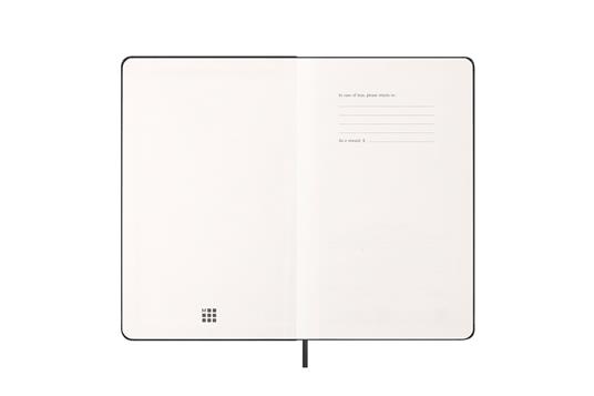 Agenda settimanale Moleskine 2026, verticale 12 mesi, Large, Copertina rigida, Nero - Large 13x21 - 2