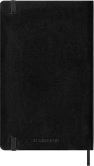 Agenda giornaliera Moleskine 2025-26, 18 mesi, Large, Copertina morbida, Nero - Large 13x21
