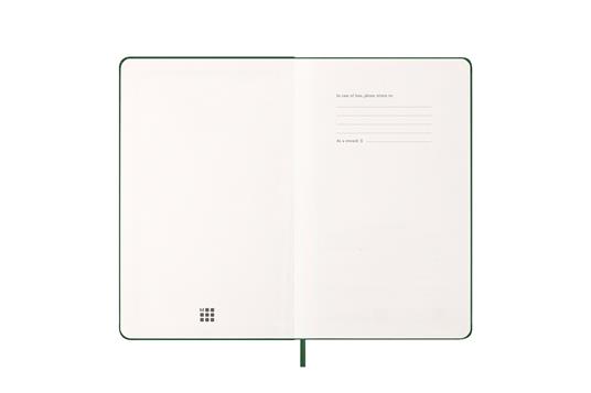 Agenda settimanale Moleskine 2025-26, con spazio per note 12 mesi, Large, Copertina rigida, Verde mirto - Large 13x21 - 2