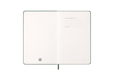 Agenda giornaliera Moleskine 2025-26, 12 mesi, Large, Copertina rigida, Verde mirto - Large 13x21 - 2