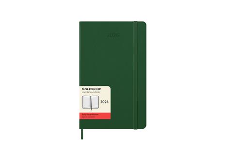Agenda giornaliera Moleskine 2025-26, 12 mesi, Large, Copertina rigida, Verde mirto - Large 13x21 - 7