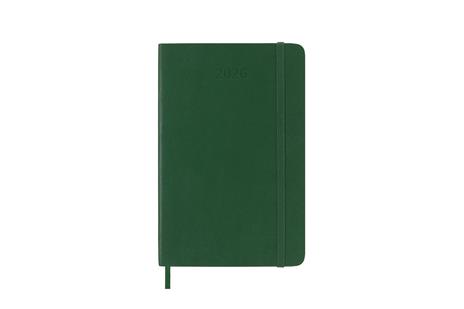 Agenda giornaliera Moleskine 2026, 12 mesi, Pocket, Copertina morbida, Verde mirto - Pocket 9x14