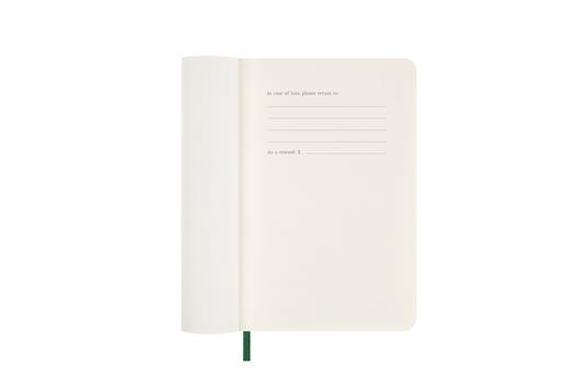 Agenda giornaliera Moleskine 2026, 12 mesi, Pocket, Copertina morbida, Verde mirto - Pocket 9x14 - 2