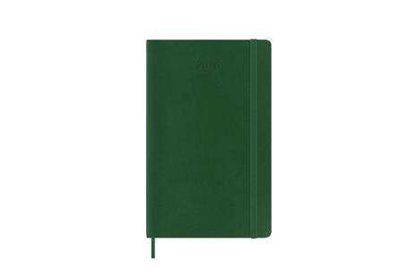Agenda giornaliera Moleskine 2026, 12 mesi, Large, Copertina morbida, Verde mirto - Large 13x21