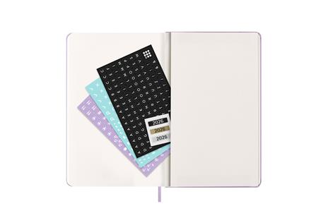 Agenda giornaliera Moleskine 2025-26, 12 mesi, Large, Copertina rigida, Pastel Lilac - Large 13x21 - 5