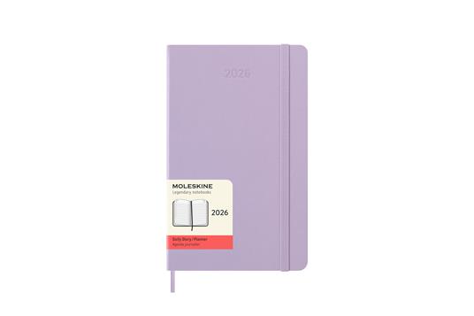 Agenda giornaliera Moleskine 2025-26, 12 mesi, Large, Copertina rigida, Pastel Lilac - Large 13x21 - 7