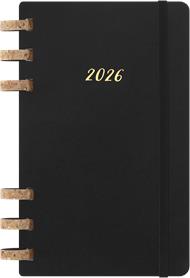 Agenda con rilegatura a spirale 2026 Moleskine. Nero - Large 13x21 