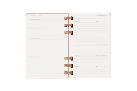 Agenda con rilegatura a spirale 2026 Moleskine. Color nocciola - Large 13x21  - 12