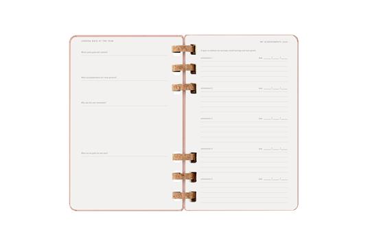 Agenda con rilegatura a spirale 2026 Moleskine. Color nocciola - Large 13x21  - 12