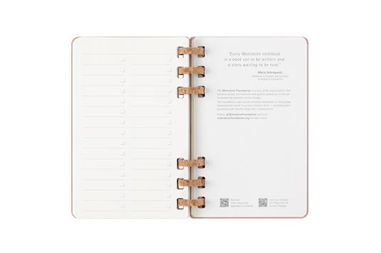 Agenda con rilegatura a spirale 2026 Moleskine. Color nocciola - Large 13x21  - 15