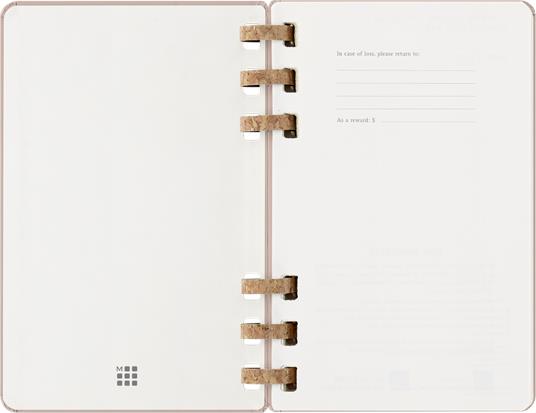 Agenda con rilegatura a spirale 2026 Moleskine. Color nocciola - Large 13x21  - 2