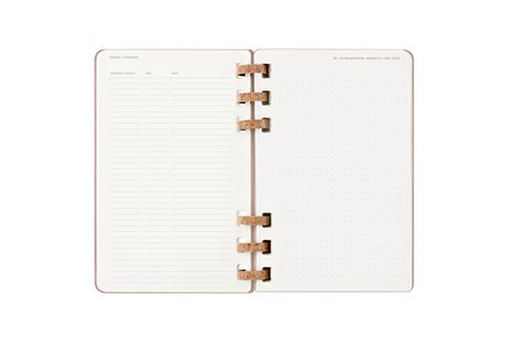 Agenda con rilegatura a spirale 2026 Moleskine. Color nocciola - Large 13x21  - 6