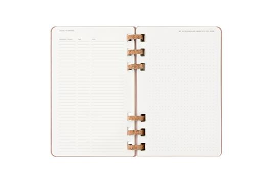 Agenda con rilegatura a spirale 2026 Moleskine. Color nocciola - Large 13x21  - 6