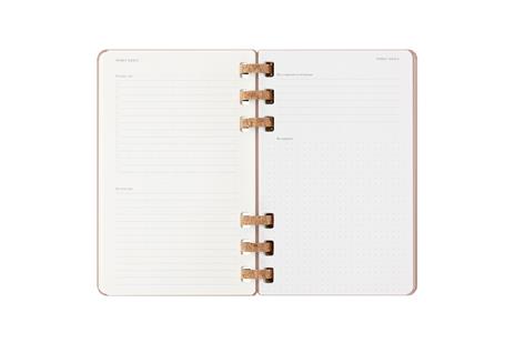 Agenda con rilegatura a spirale 2026 Moleskine. Color nocciola - Large 13x21  - 8